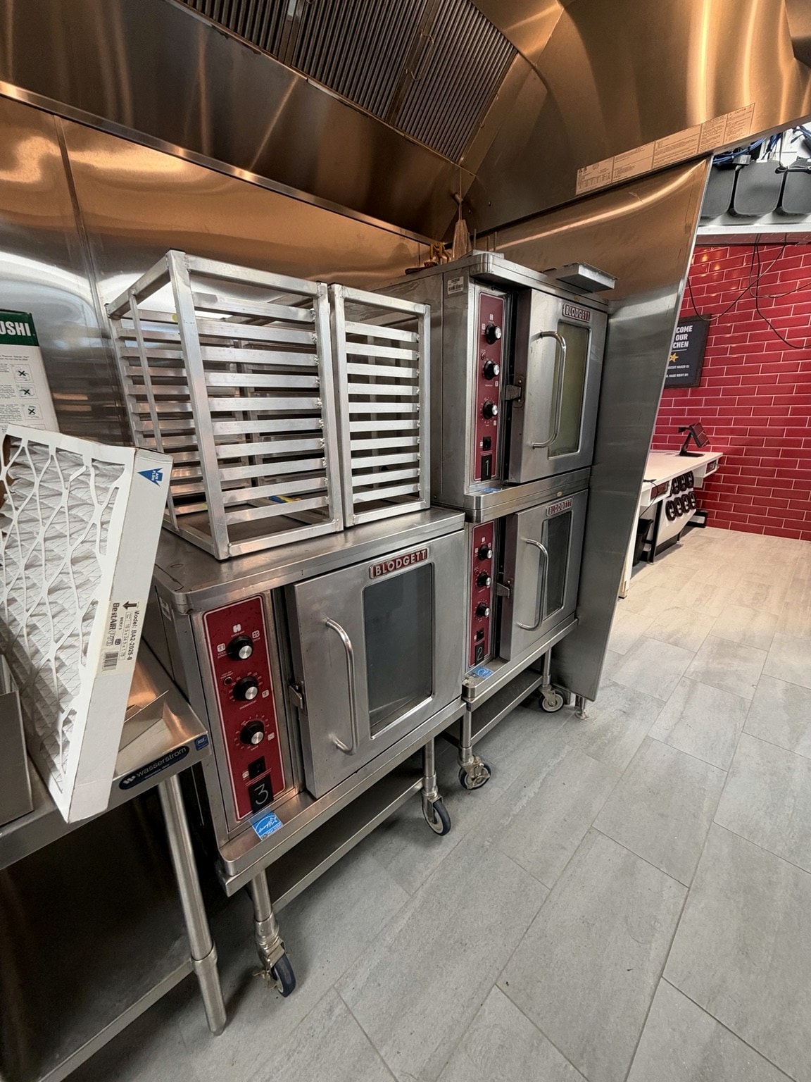 Commercial convection ovens — Blodgett double-stack units